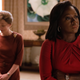 Right: Viola Davis as Michelle Obama in The First Lady